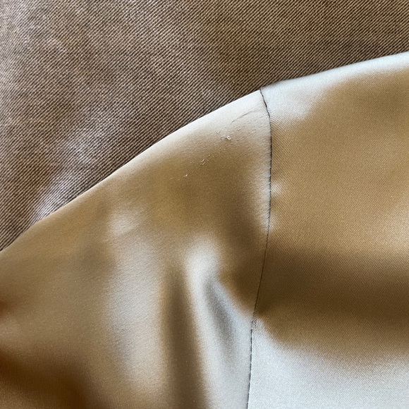 ZARA WRAP FRONT SATIN EFFECT DRESS IN XS GRAY GREEN - Picture 5 of 6